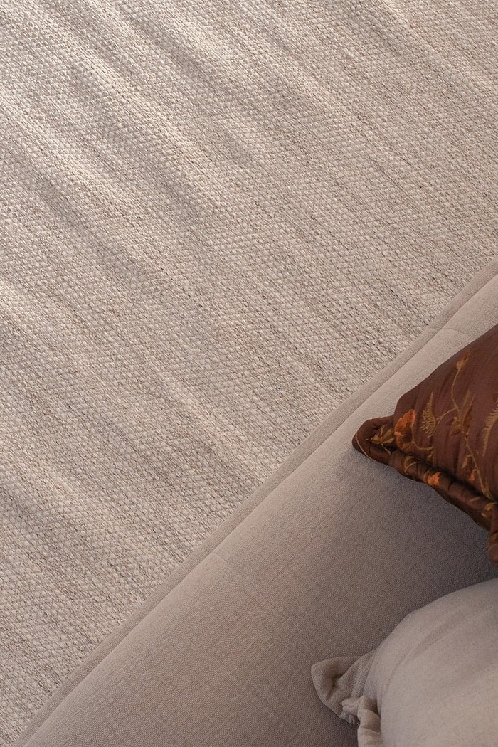 Tapete Indiano Artesanal Algodão e Lã Kilim Kari Passadeira 66x180