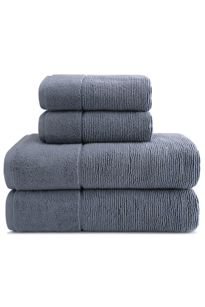 Jogo de Toalha Banho 500g 4 peças Super Soft Zero Twist Frapê - Azul