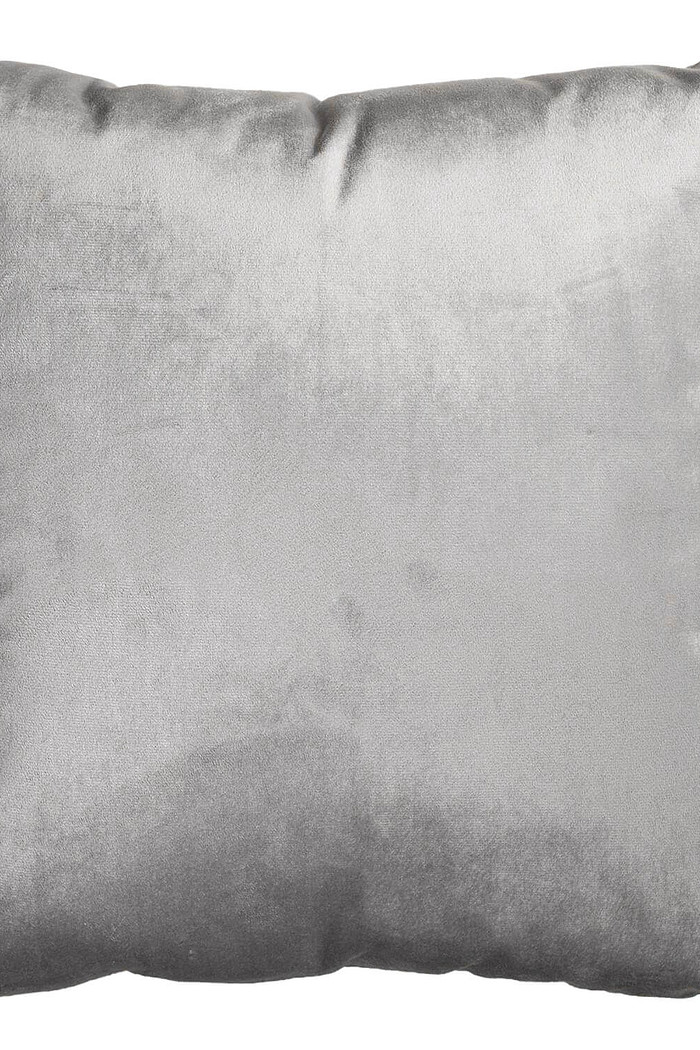 Capa de Almofada Veludo Liso 45cm x 45cm - Cinza