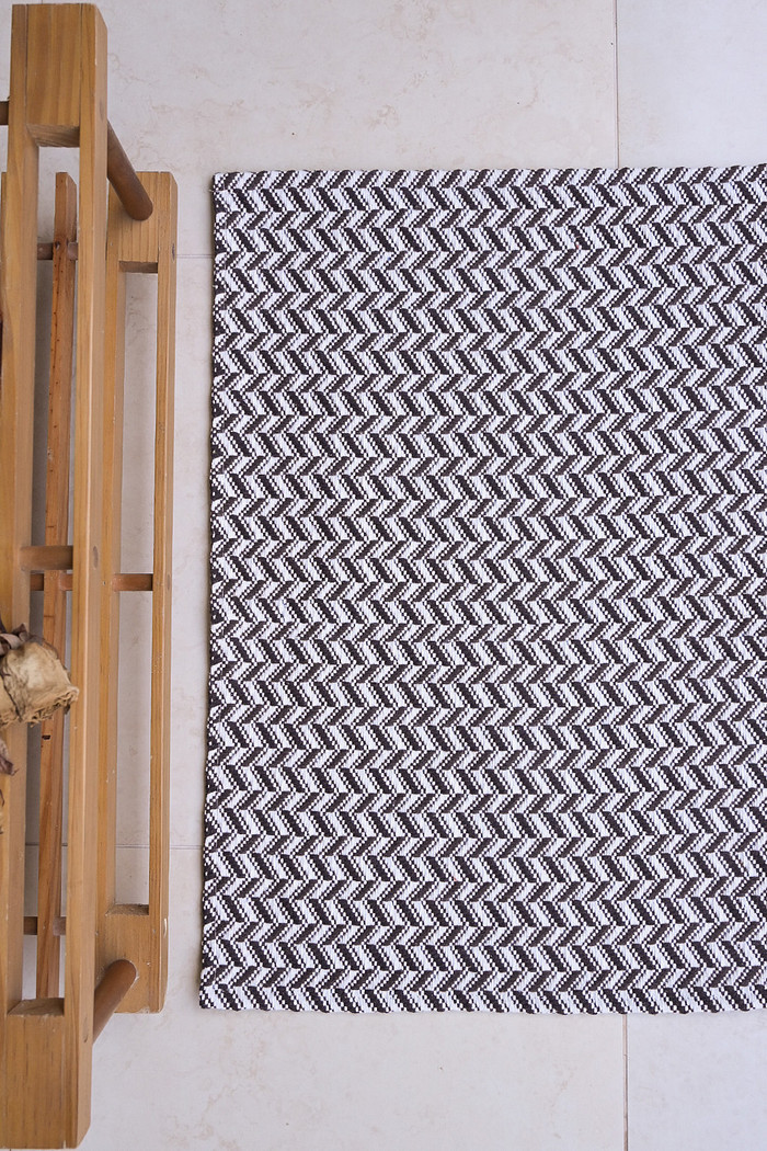 Tapete Avulso 45x65 Algodão Persa Marrom