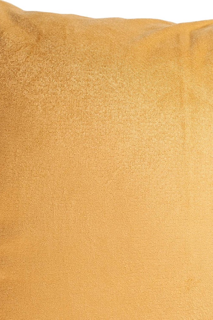 Capa de Almofada Veludo Liso 55cm x 55cm - Mostarda