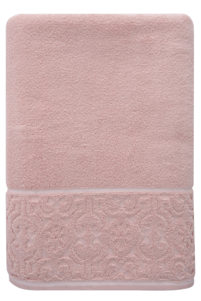 Toalha Banhão 500g Super Soft Zero Twist Arabesco 80cmx150m Rosa