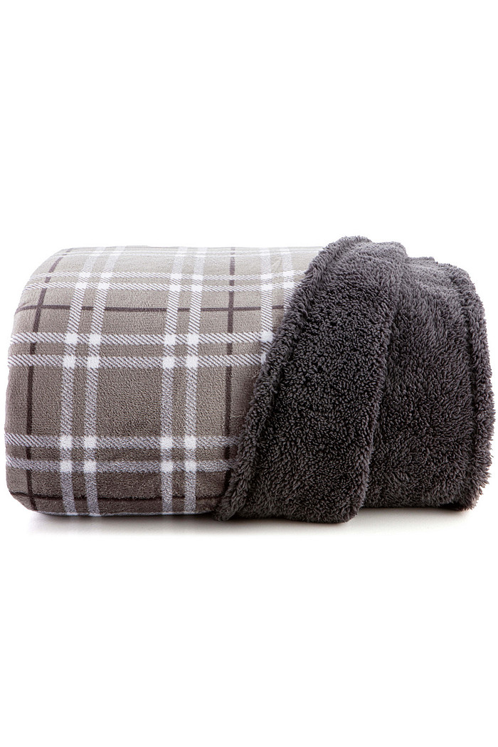 Cobertor Queen com efeito Pele de Carneiro Escócia - 03