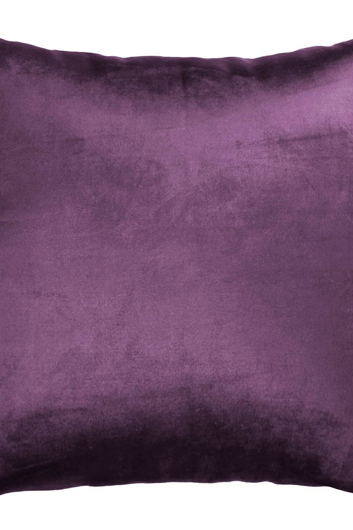 Capa de Almofada Veludo Liso 45cm x 45cm - Uva