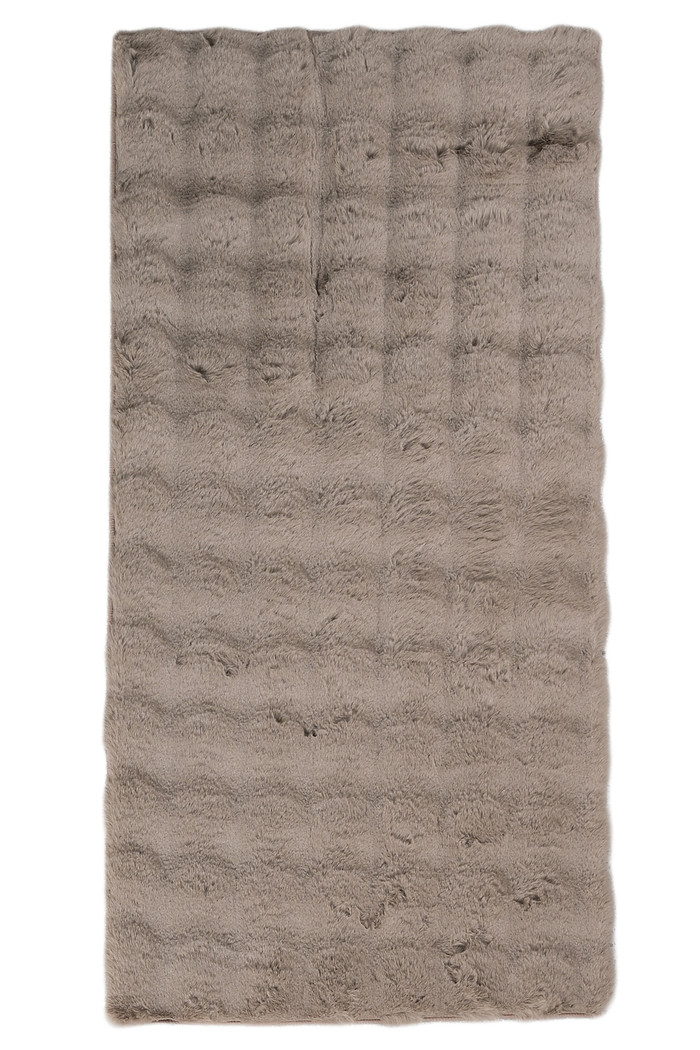 Tapete Pele de Coelho Livy Bege 60x120
