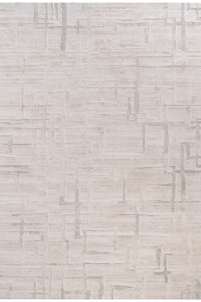 Tapete para Sala Grande Atto Mesclado Off White e Cinza 03 250x340