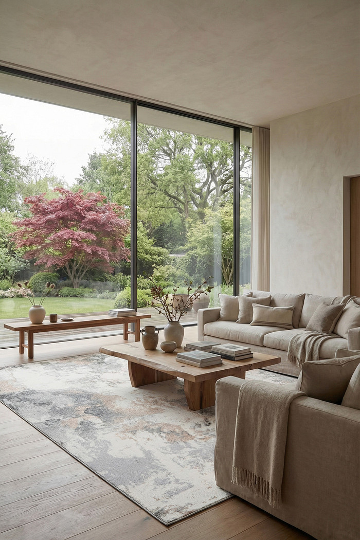 Tapete de Sala 250x300 Sharm Marmorizado Cinza