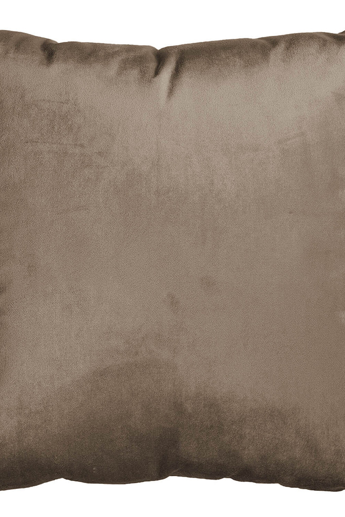 Capa de Almofada Suede Lisa 45cm x 45cm - Marrom Claro