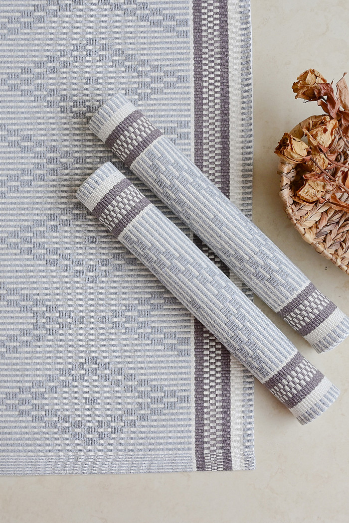 Kit de Cozinha 3 Peças Algodão Zurick Bico - Cinza