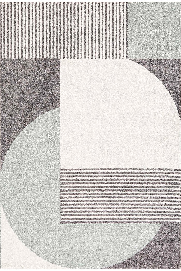 Tapete para Sala Grande Hathor Geometrico Off White 240x300