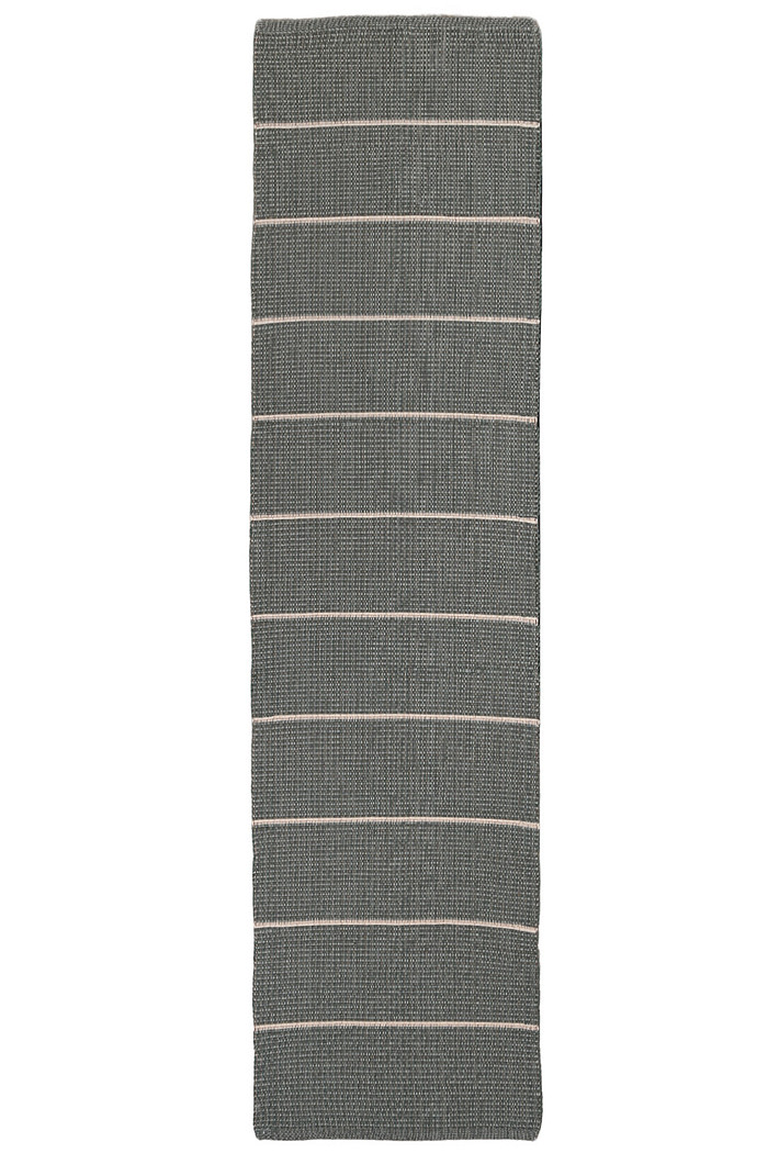 Tapete Passadeira 50x200 Artesanal de Algodão Trama Basic Faccia Verde