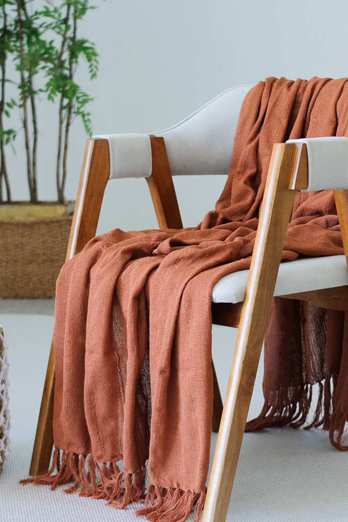 Manta De Sofá Artesanal Adele 150x200 Tiramisú