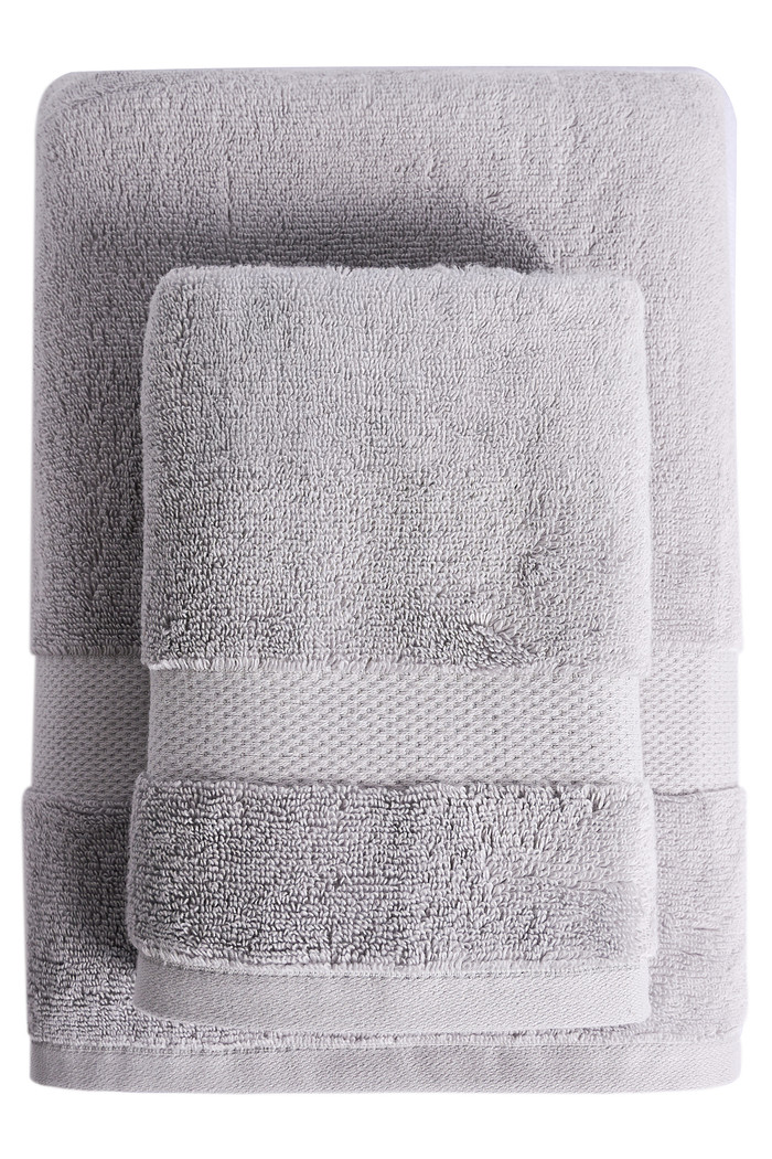 Toalha Banhao 500g Super Soft Zero Twist Cinza 80Cm X 1,50M