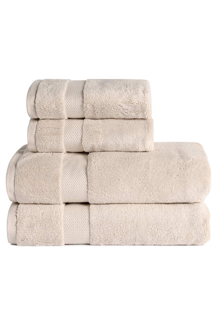 Jogo de Toalha Banhão 500g 4 peças Super Soft Zero Twist - Bege