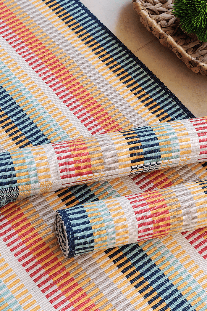 Kit de Cozinha 3 Peças Algodão Aquarela Color Happy