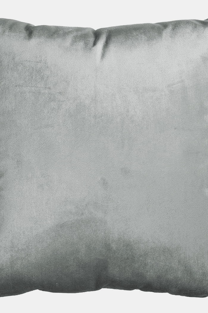 Capa de Almofada Suede Veludo Lisa 45cm x 45cm - Cinza Inox