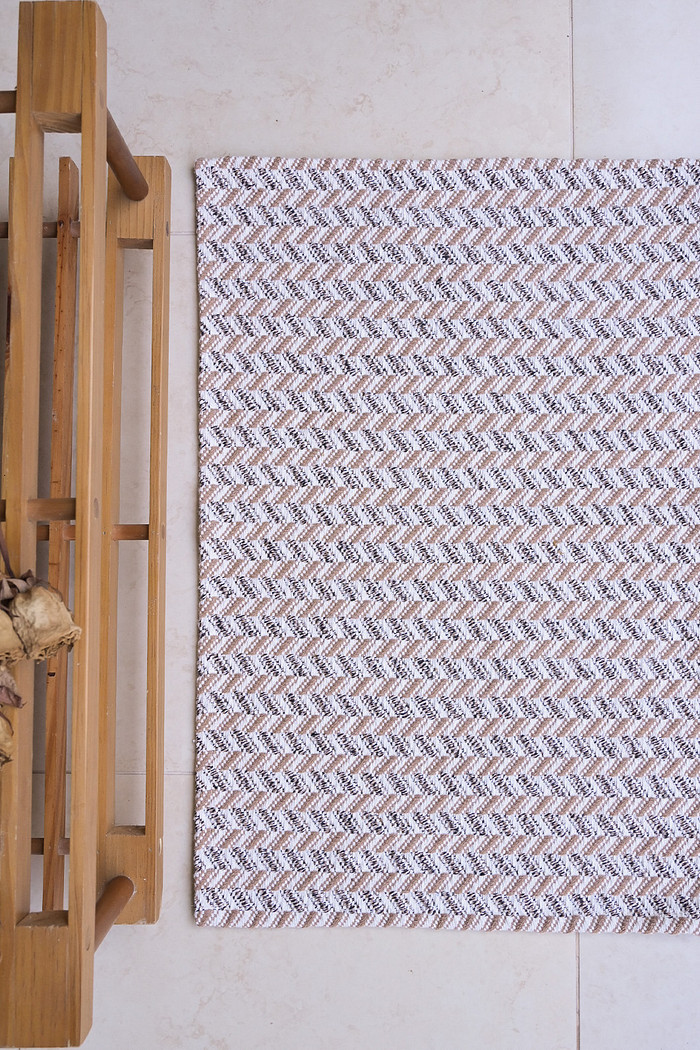 Tapete Avulso 45x65 Algodão Persa Bege