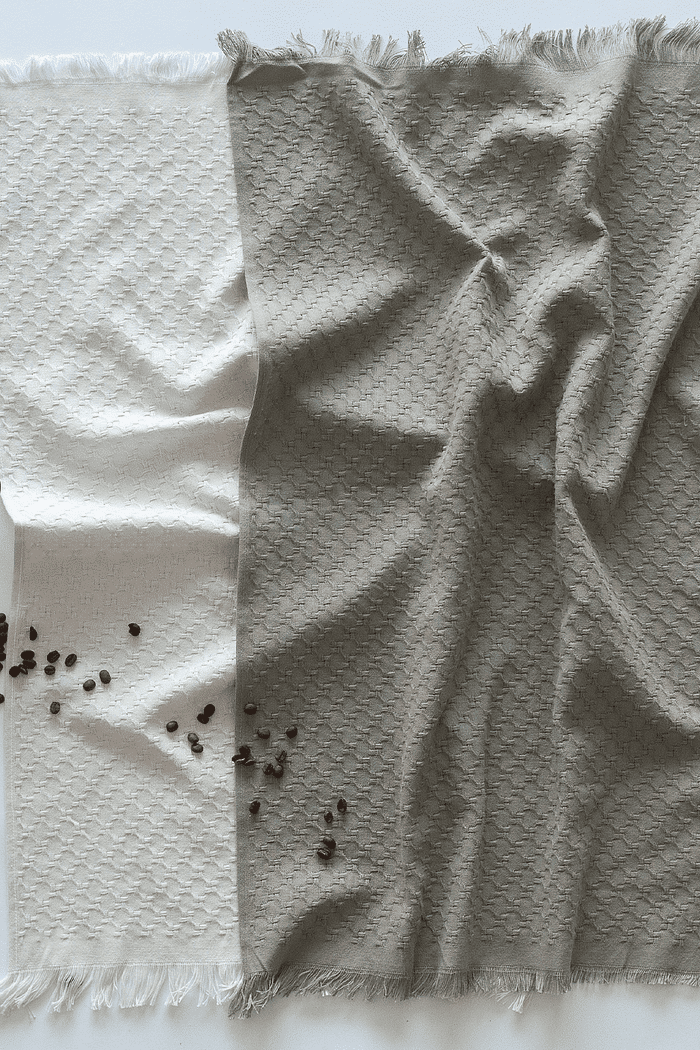 Kit Pano de Prato Copa Encanto 100% Algodão Premium 48x75 cm 2 peças - Cinza