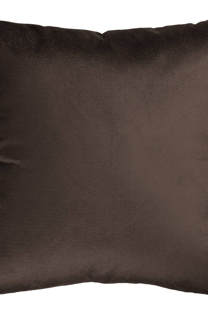 Capa de Almofada Suede Liso 45cm x 45cm - Marrom
