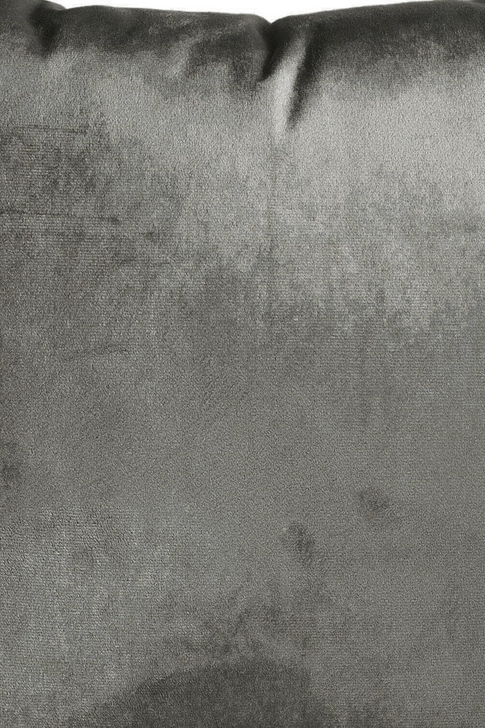 Capa de Almofada Veludo Lisa 45cm x 45cm - Cinza Chumbo