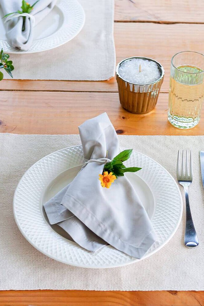 Jogo Americano 2 Peças 32cm x 45cm Linha Crú