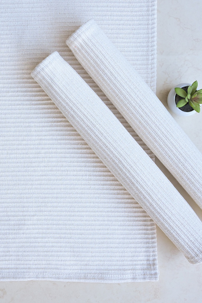 Jogo de Tapete Passadeira 3 Peças Algodão Daily Cru