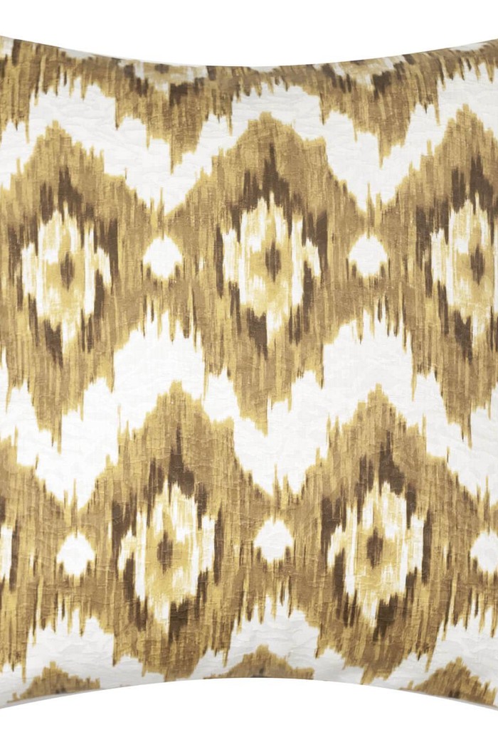 Capa de Almofada Jacquard Rabisco Amarelo 45cm x 45cm