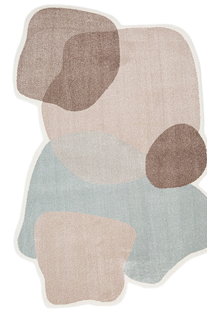 Tapete Organico Sala e Quarto Light Rose e Cinza 140x200