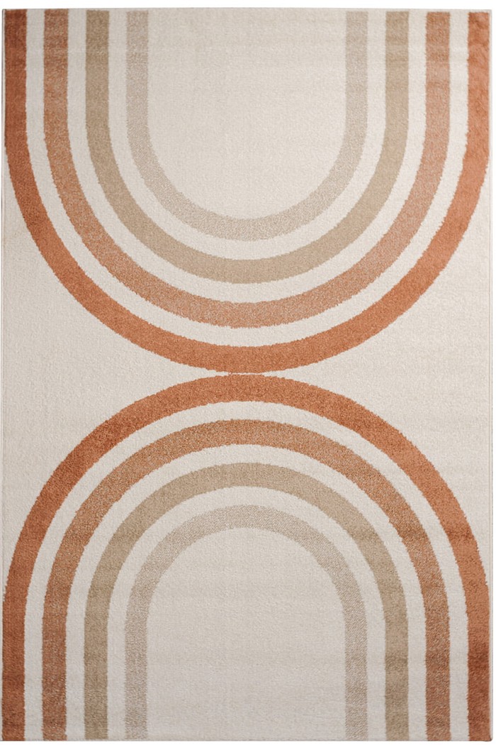 Tapete para Sala Essenciais Arco Terracota 100x150