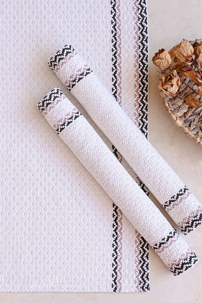 Kit de Cozinha 3 Peças Algodão Montreal Cru