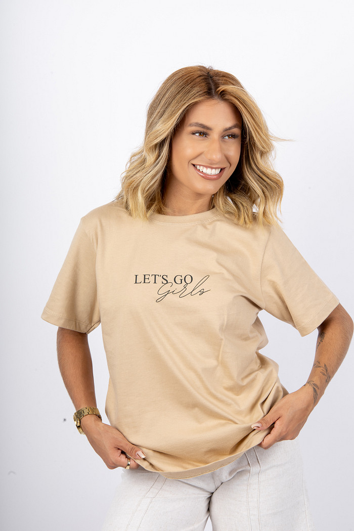 T-shirt Lets go girl