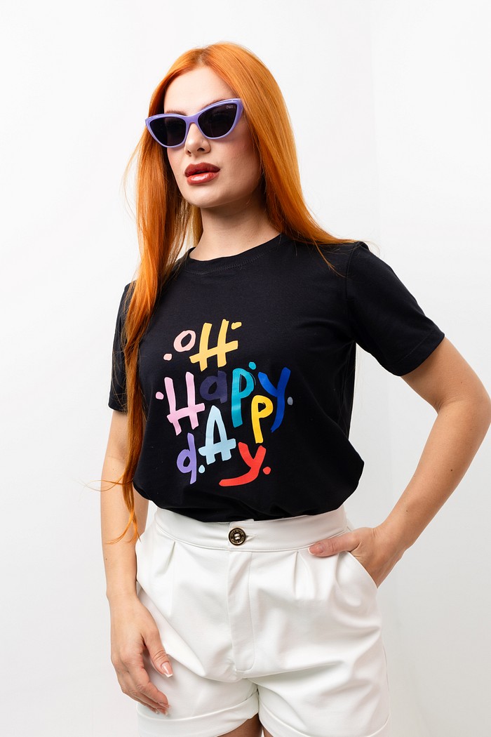 T-shirt Oh happy day