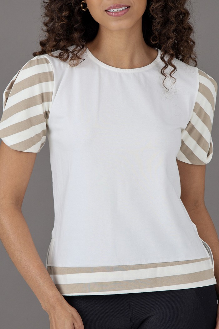 Blusa Feminina Manga Listrada Torcida