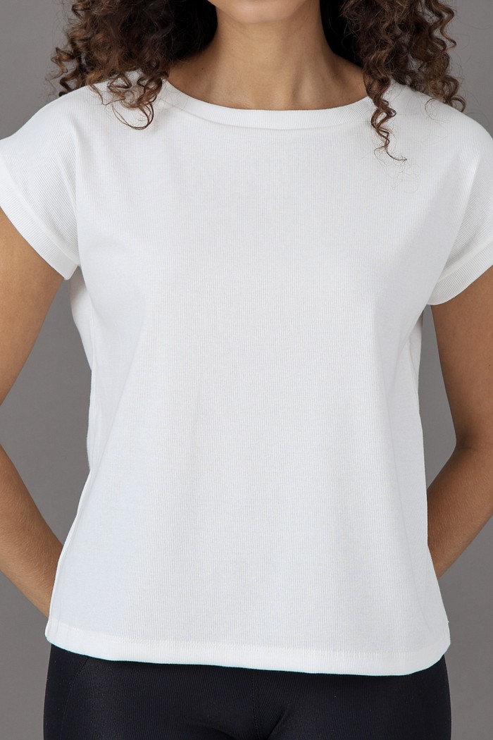 Blusa Básica Feminina Off White