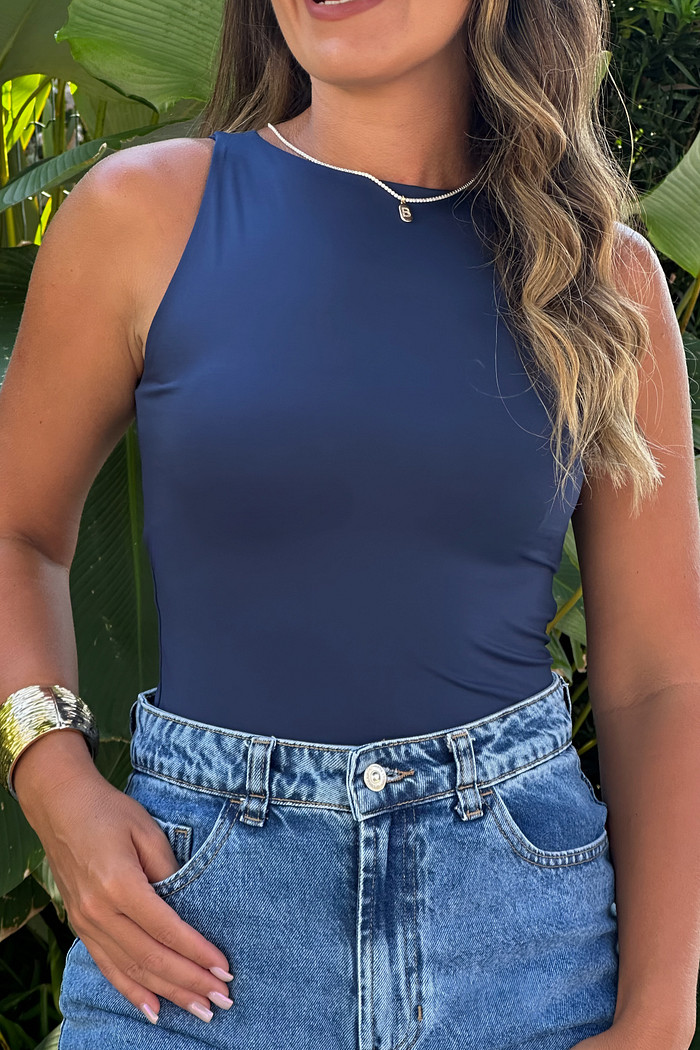 Blusa regatinha Azul marinho