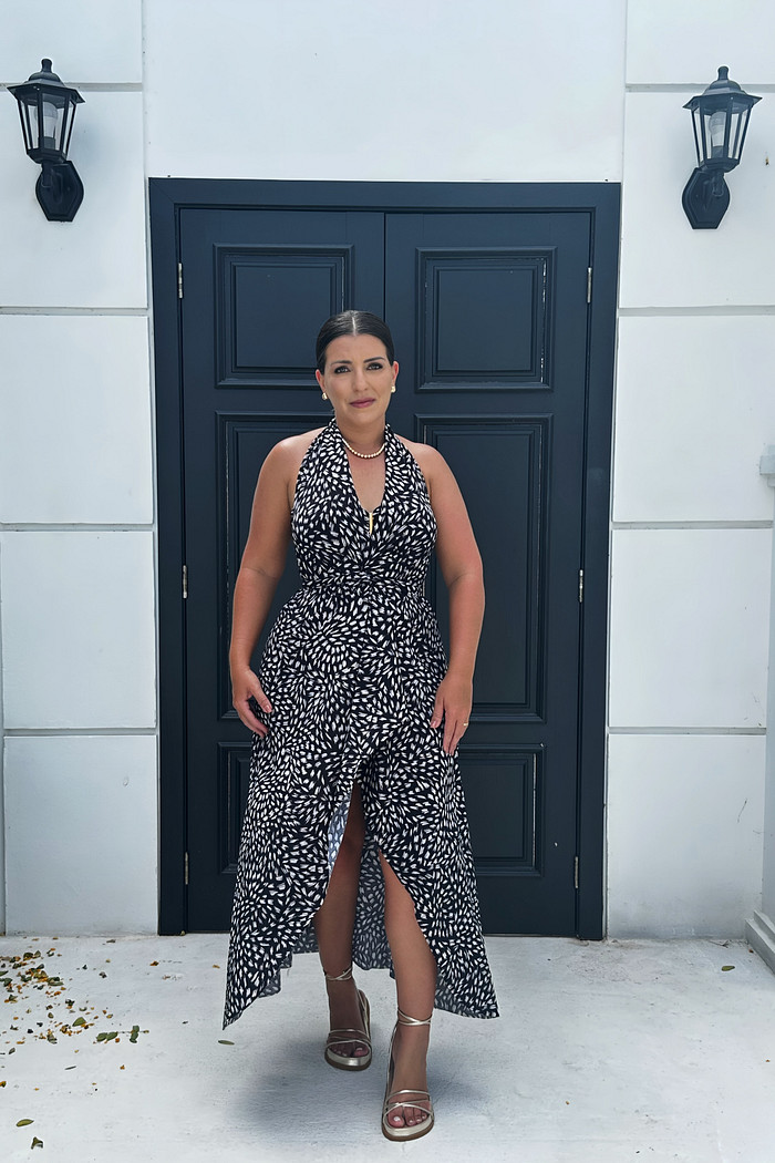 Saída 1001 formas longa Chuvisco preto