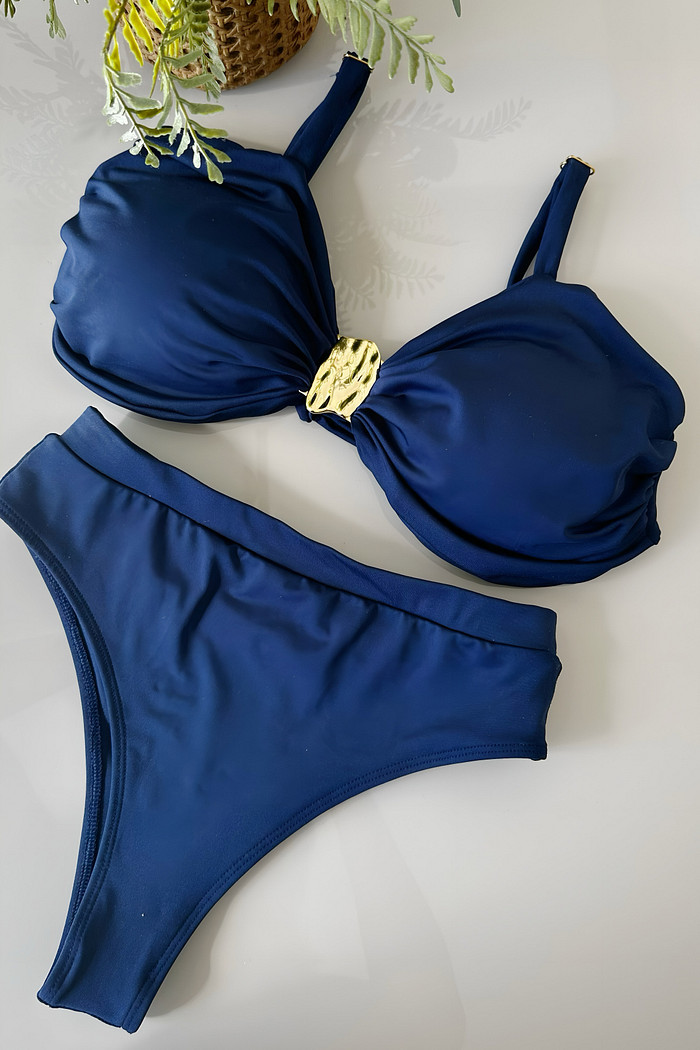 KIT saída 1001 formas curta azul marinho