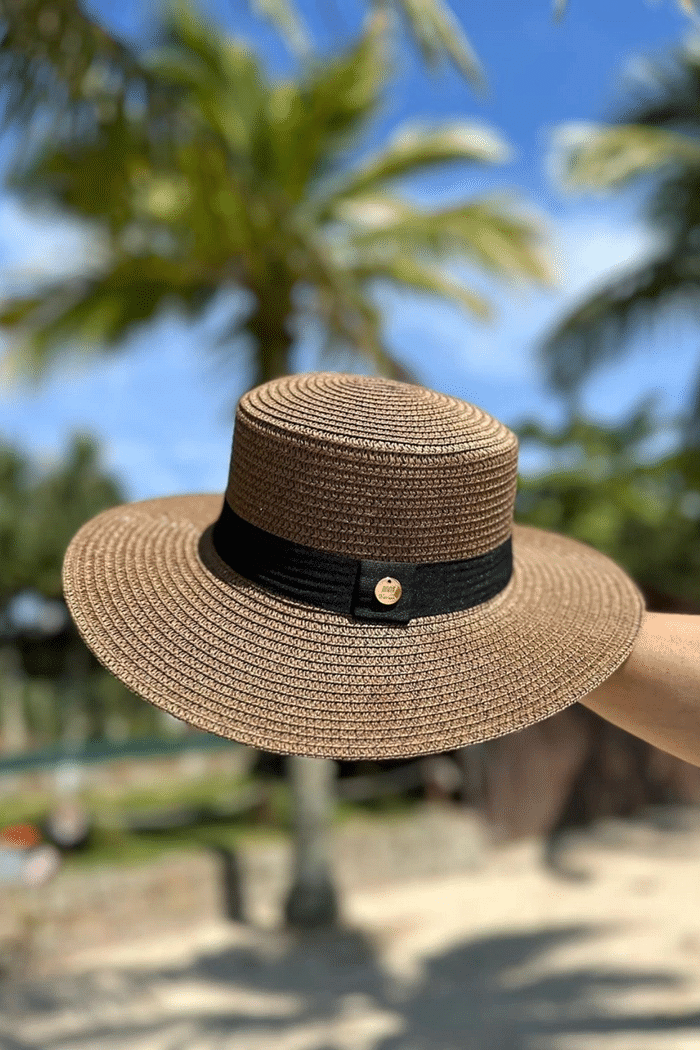 Chapéu Dobrável Marrom