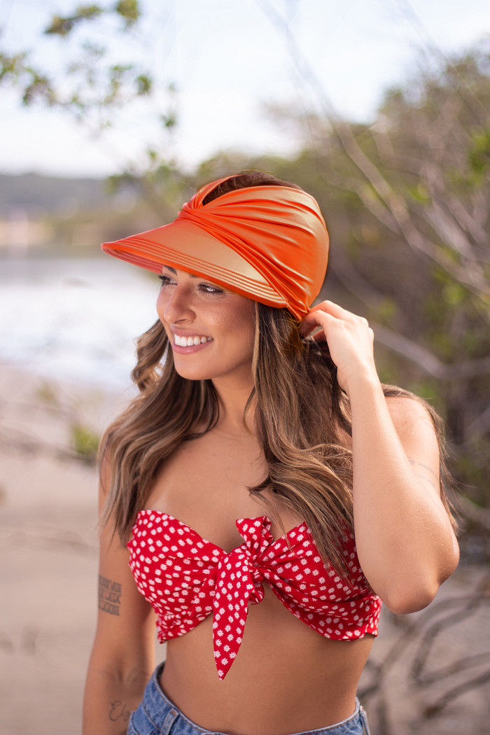 Viseira Turbante Laranja