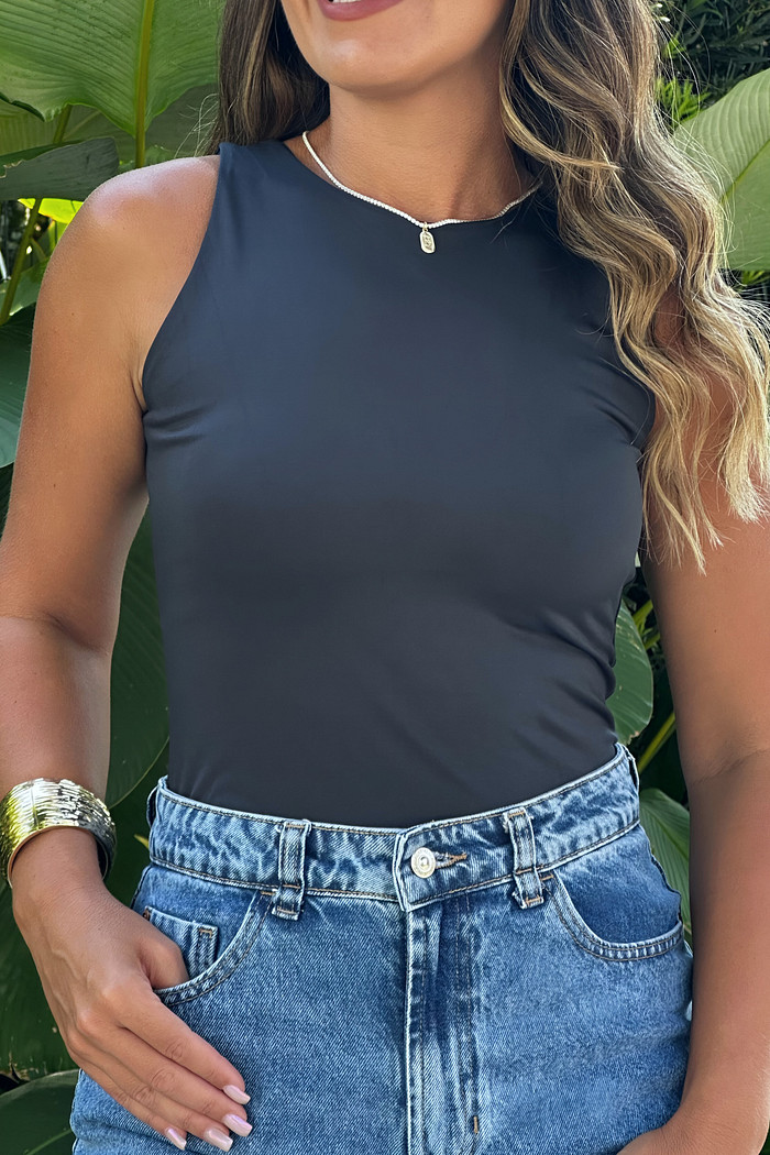 Blusa regatinha preta