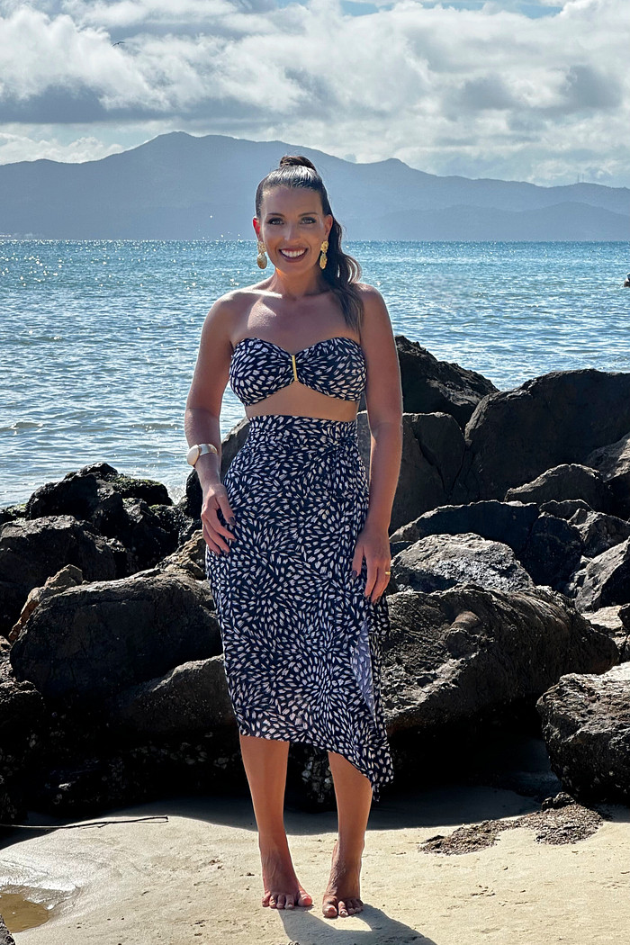 Conjunto saída 1001 formas curto & top Chuvisco preto