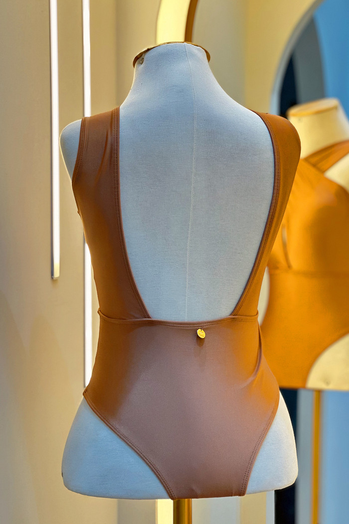 Maiô cruzado bronze