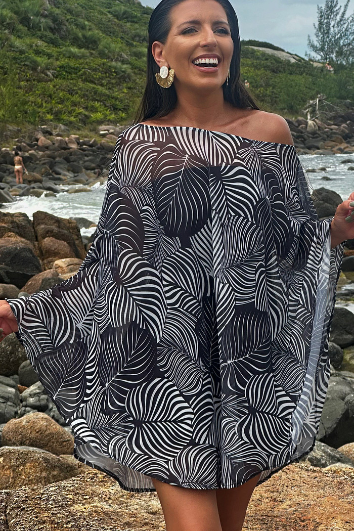 Bata em tule & top correntezas