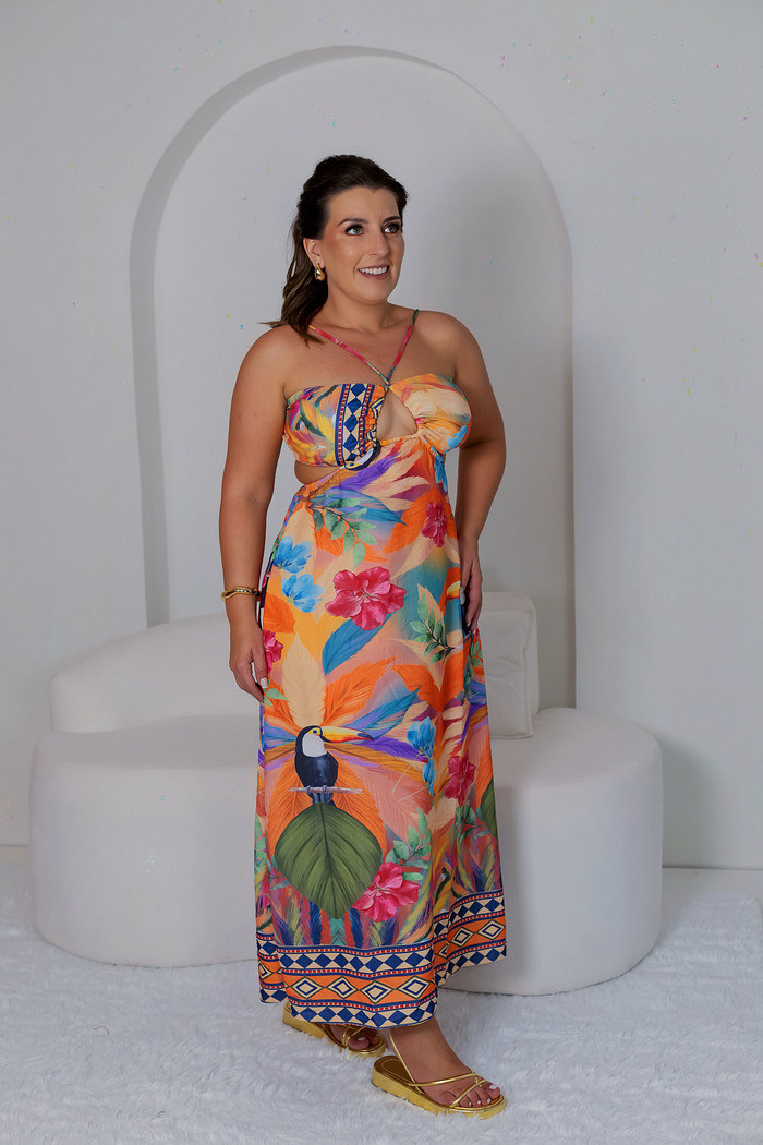 Vestido Brisa do verão tucanos