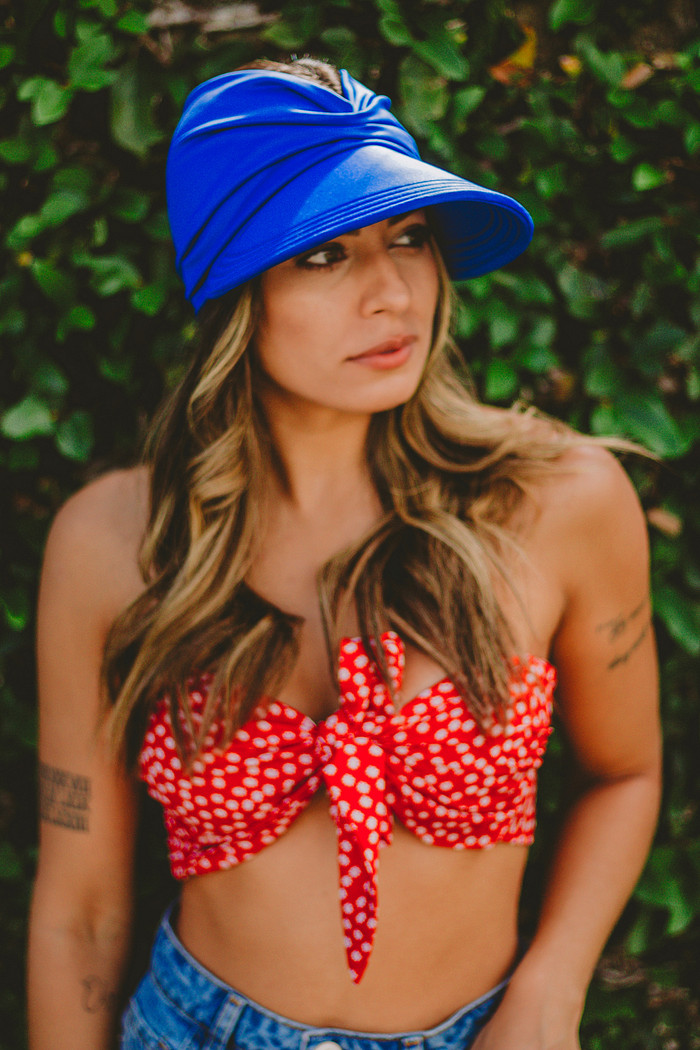 Viseira Turbante Azul Royal