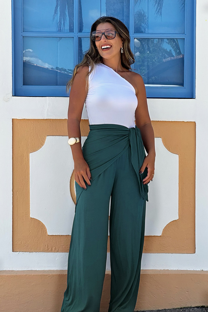 Calça lenço verde