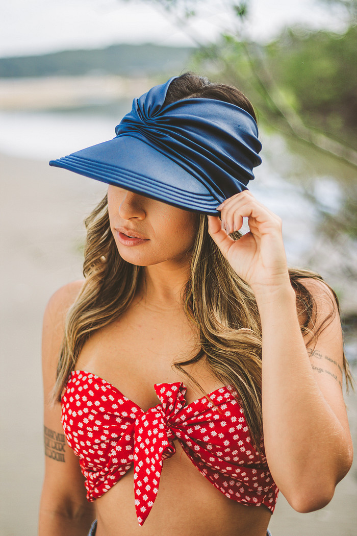 Viseira azul marinho