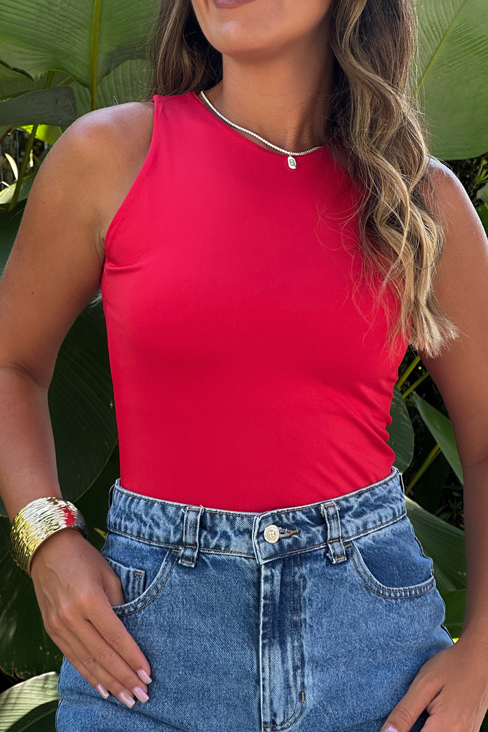 Blusa regatinha vermelha