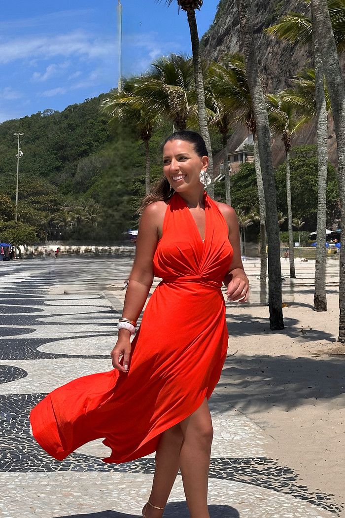 Saída 1001 formas longa laranja