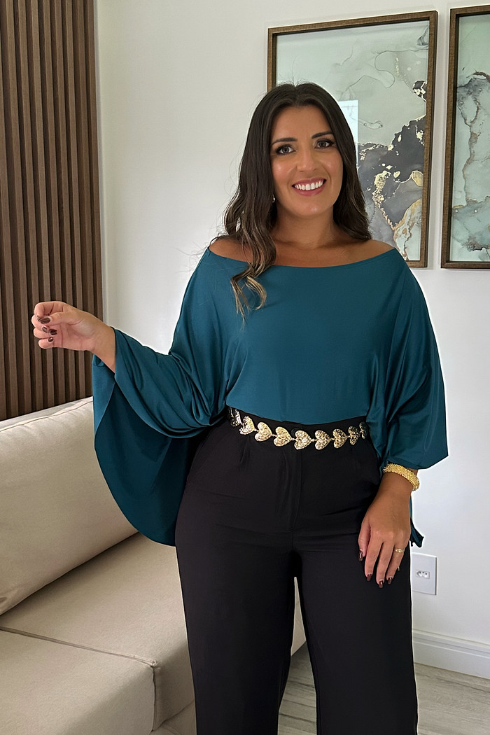 Bata verde petróleo